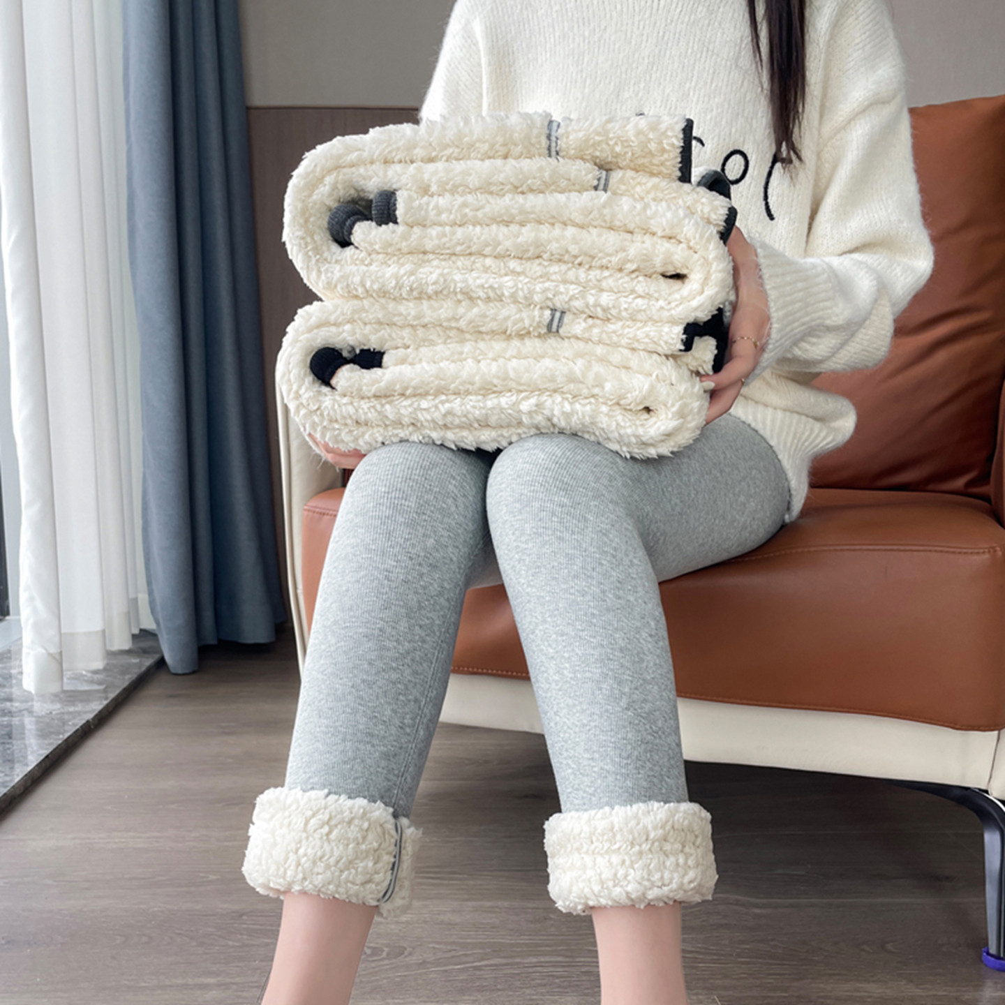 秋冬新款东北特厚云朵绒打底裤女高腰显瘦保暖棉裤加绒加厚毛绒裤,女装/女士精品,打底裤,淘宝优惠券,粉丝福利购,淘宝优惠卷