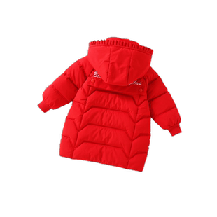 女童棉服新儿童羽绒棉衣洋气中长款棉袄中大童加厚冬装保暖长外套