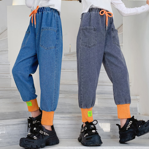 简约长裤时尚哈伦网红外穿小脚