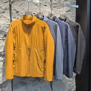 XHGC太阳石家立帽棉服男女同款轻薄羽绒棉服户外保暖轻量通勤防风