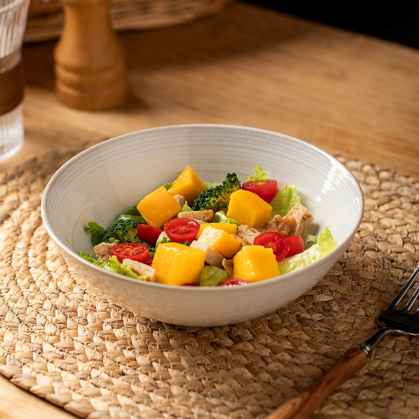 复古水果沙拉碗家用七英寸