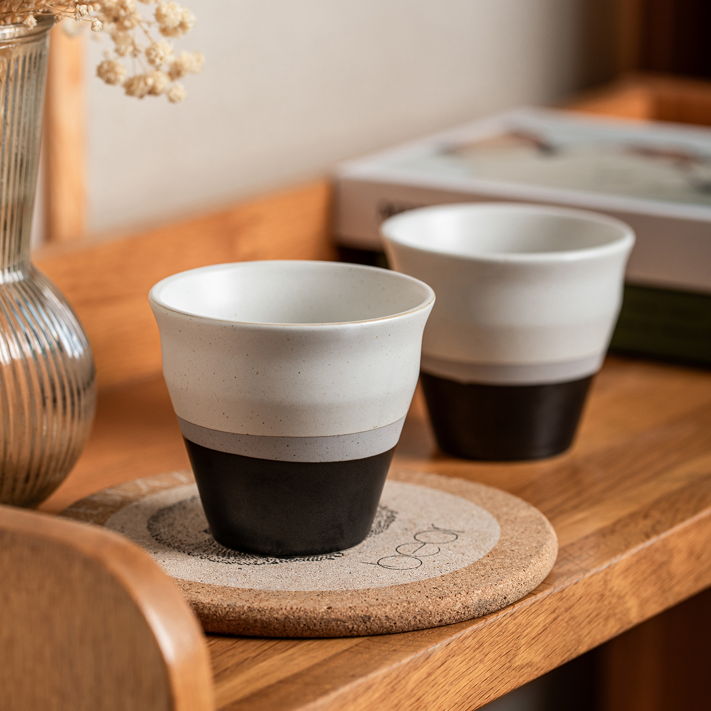 日式复古无把杯陶瓷马克杯