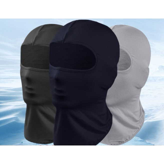 夏季冰丝头套四季通用头套蒙面全脸骑行面罩夏季面罩全脸