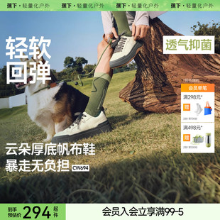 厚底增高低帮百搭白色百搭一脚蹬帆布鞋 新板鞋 男女同款 蕉下小白鞋