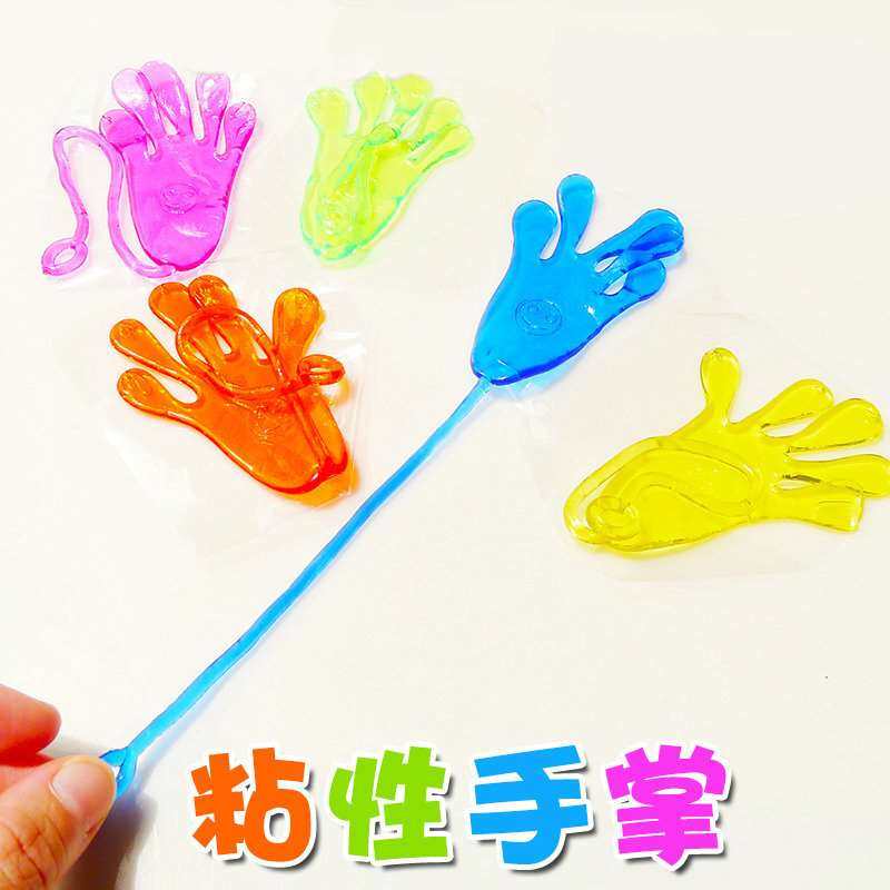 粘粘手掌儿童小玩具小人压解发神器捏捏乐泄男孩蛛爬墙蜘人小粘手