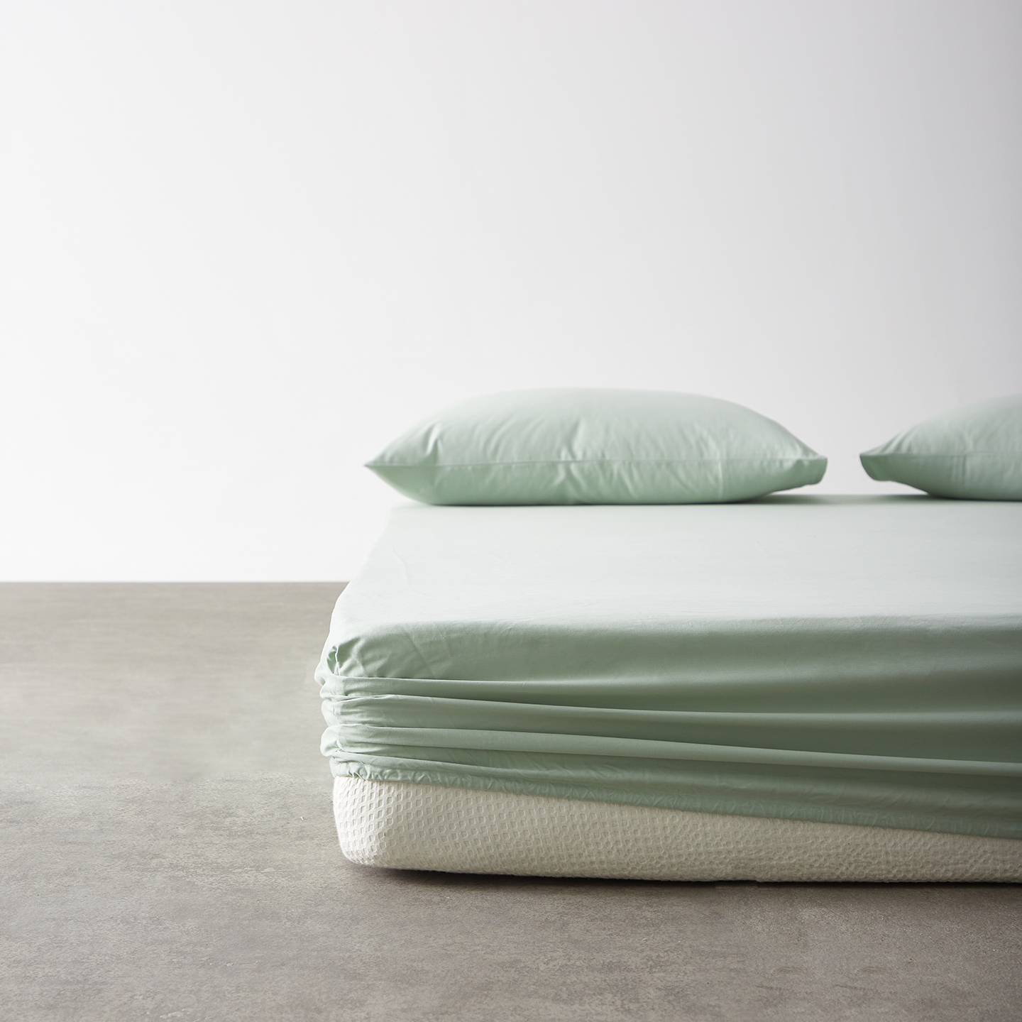 简约纯色纯棉全棉磨毛床笠秋冬加厚保暖床垫保护套1.51.8米单双人