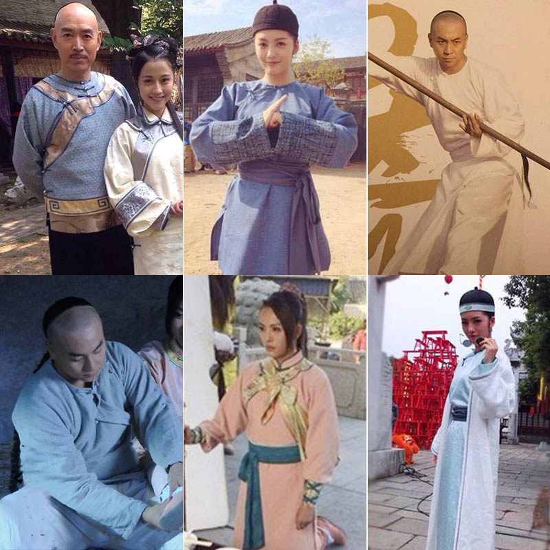 无敌铁桥三同款影视古装棉麻长衫长袍女伴男装演出服公子服武术服
