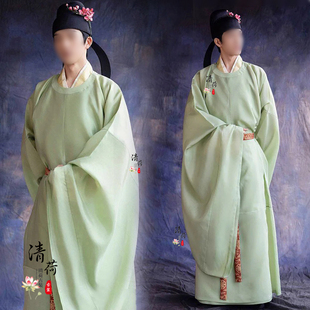 影视古装井柏然同款北宋男士头戴簪花汉服中国风北舞舞蹈装书生服