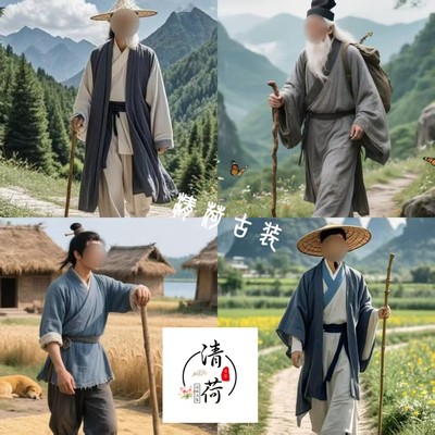 汉服2025棉麻朴素农民装乞丐装