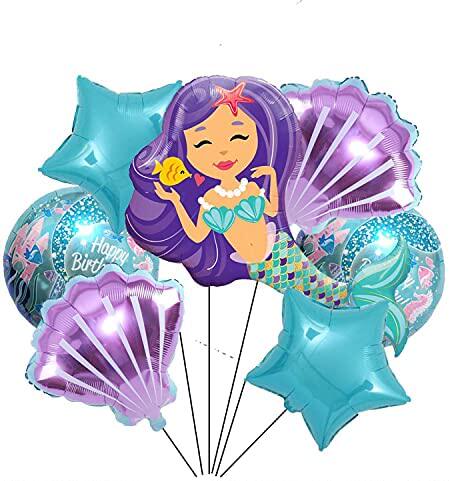 7pcs mermaid mylar balloon mermaid balloons birthday party s