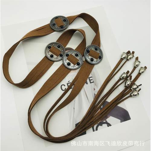 新款欧美复古民族风流苏腰带收腰百搭装饰连衣裙牛仔裤腰链绒直销
