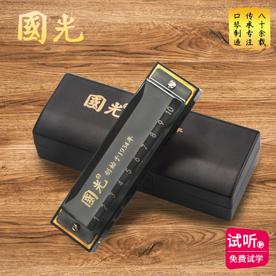 国光布鲁斯口琴十孔蓝调