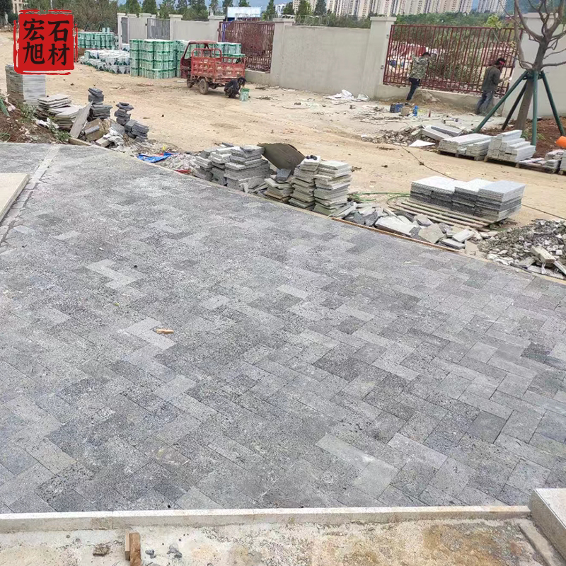 天然洞石火山岩石板民宿户外景观仿古砖（包括文化石）