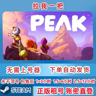 Steam正版租号 拉我一把/PEAK 账密直登 一人一号