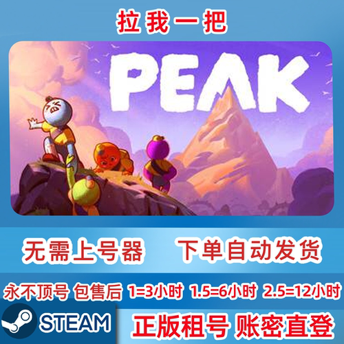 Steam正版租号 拉我一把/PEAK 账密直登 一人一号