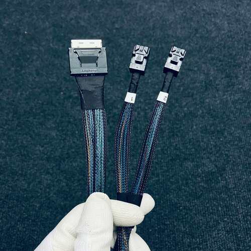 议价安费诺AMPHENOL SFF8611-8i OCLINK 8X转2*SFF8643 转接线