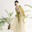 素羽华裳照晴轩 新款汉服女宋制飞机袖改良齐腰襦裙 日常春夏套装
