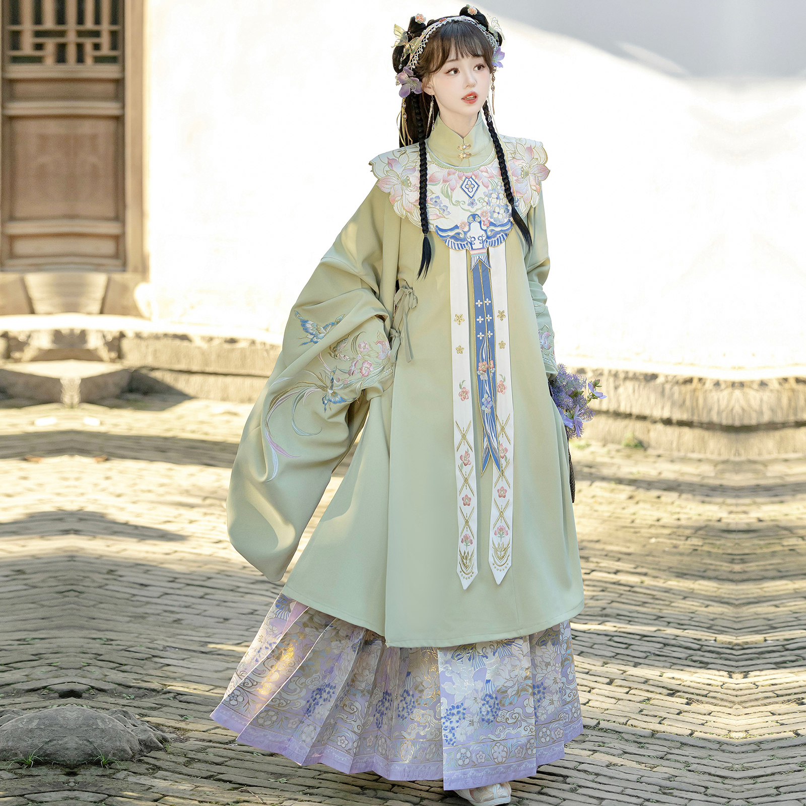 素羽华裳明制云肩汉服长袄马面裙