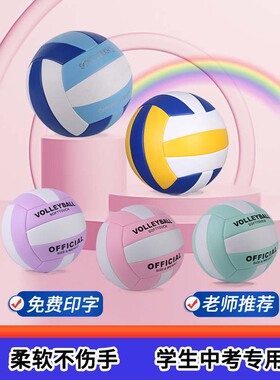 排球中考学生专用5号初中4号小学生少年男女软式硬排充气比赛训练