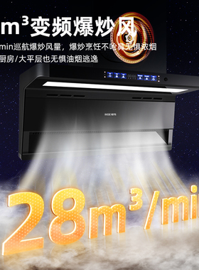 樱雪28m³变频油烟机燃气灶套餐吸油机燃气灶套装厨房两件套K2479