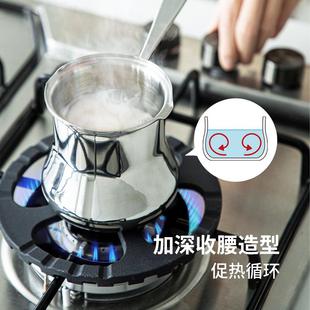 霜山304不锈钢深型奶锅迷你隔水融化锅汤锅家用无涂层防溢辅食锅