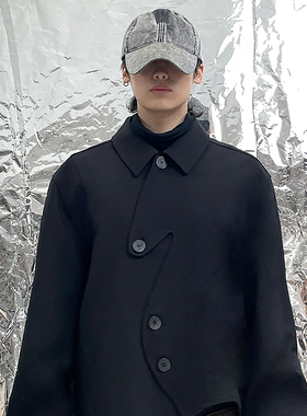 Pointless 24SS设计师高级感原创不规则纽扣异型潮流休闲夹克外套