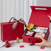 结婚伴手礼女伴娘礼盒婚礼订婚礼物实用包装 婚宴宾客回礼盒子空盒