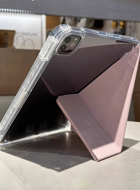 3+Y折适用华为AGS6一W10保护套matepad se11活力版w1o平板保护壳bzf5-w00电脑ag56防弯2024透明ags6w10亚克力