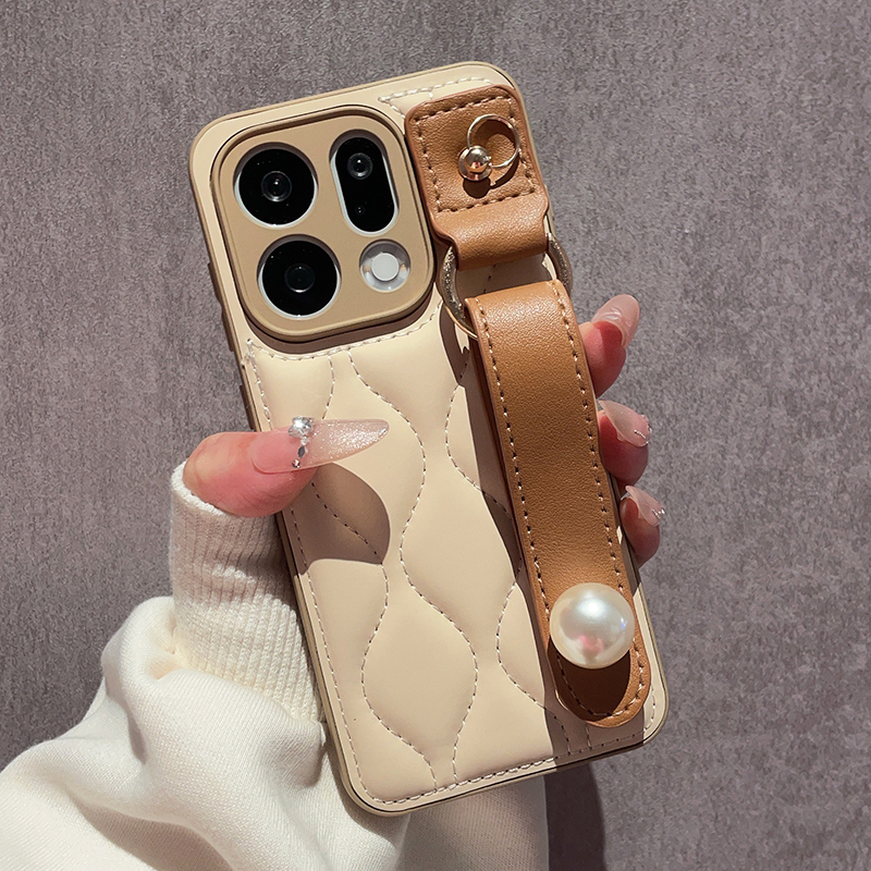 秋冬羽绒服皮质适用OPPOfindx9手机壳OPPOfindx9Pro新款findx8斜跨挂绳x7ultra镜头全包x6高级感x8s+防摔x5女