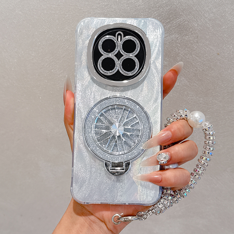 羽纱闪粉陀螺仪支架适用华为荣耀magic8手机壳magic7保护套新款魔术6Pro镜头膜5全包防摔4简约外壳高级感女款