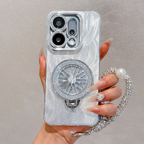 羽纱闪粉陀螺仪支架适用OPPOReno15手机壳Reno14保护套Reno13镜头膜Reno12Pro全包11防摔10外壳9女款8高级感