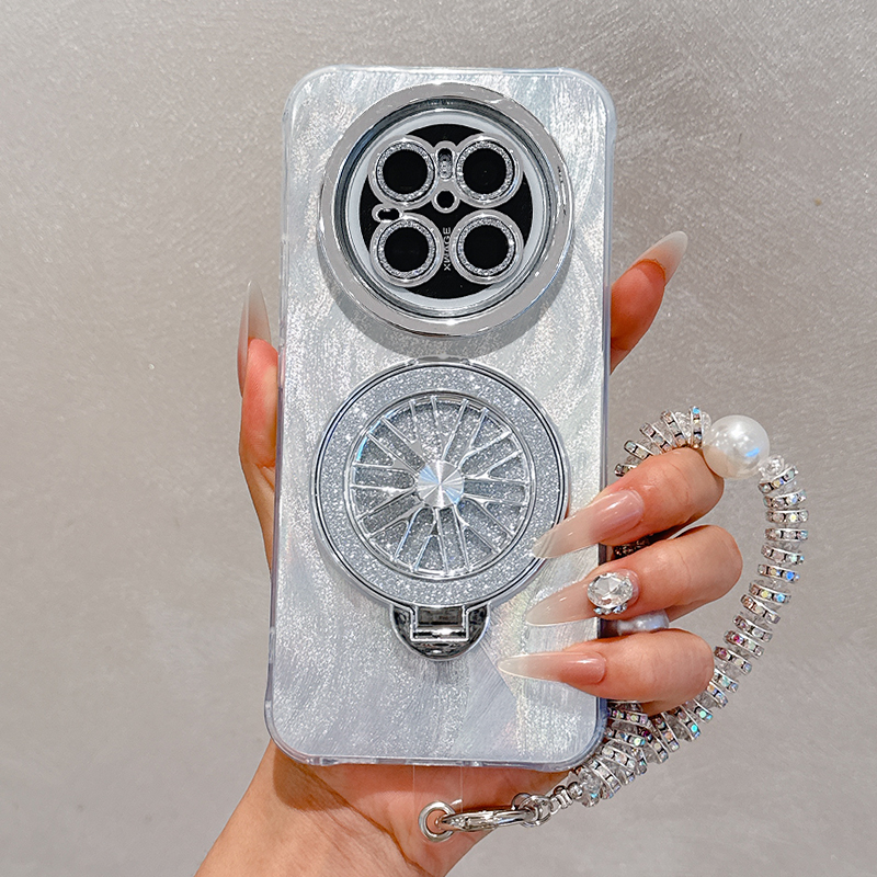 羽纱闪粉陀螺仪支架适用华为mate80手机壳mate70Pro保护套mete60硅胶全包50镜头膜40防摔30外壳Max高级感Air