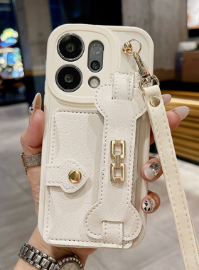 欧美潮流零钱卡包适用OPPOReno14手机壳Reno15保护套Reno13Pro新款Reno12全包防摔11手腕带10挂绳9高级感8女