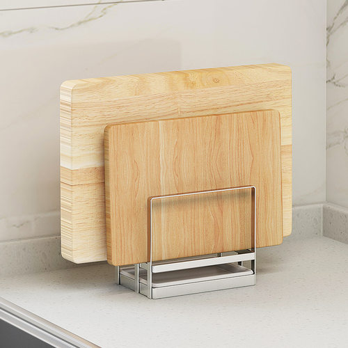 304不锈钢砧板架双格接水盘厨房