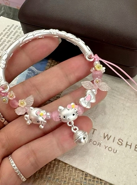 2026新款HelloKitty猫半镯手链女