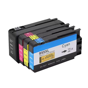 适用惠普955XL墨盒 HP7720 7730 7740黑彩打印机 8210 8720 8710 8730墨水盒 8216 8218 8740 8745新升级芯片