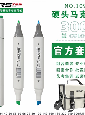 IERS艾尔斯109马克笔酒精油性双头马克笔单支套装学生艺考300色