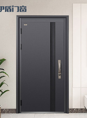 伊盾门窗EDU172防盗门智能甲级静音降噪安全防盗子母门进户入户门