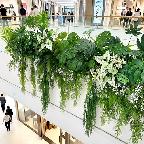 墙面装饰仿真绿植商场中庭植物