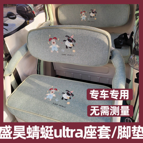 盛昊蜻蜓ultra座套脚垫装饰内饰改造配件三轮车坐垫套罩全包防水