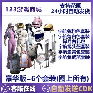 PUBG绝地求生宇航兔终极礼包兔子武器衣服背包头盔皮肤兑换码CDK