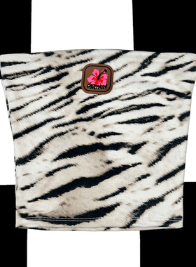 omighty 斑马印花抹胸上衣 迷彩印花短top y2k辣妹低腰长裤套装