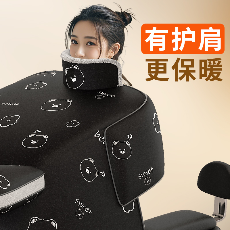 护肩款冬季电动车挡风被