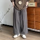 休闲宽松梭织可束九分裤 B东日系男装 拉链口袋休闲阔腿裤 薄款 秋季