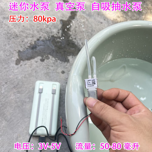 电动抽水泵迷你微型直流DC3V-6V自吸液体泵 微型隔膜水泵带止回阀