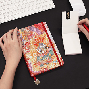 赞马x八仙九猫联名礼盒典藏版手账套装国潮笔记本文艺情侣本