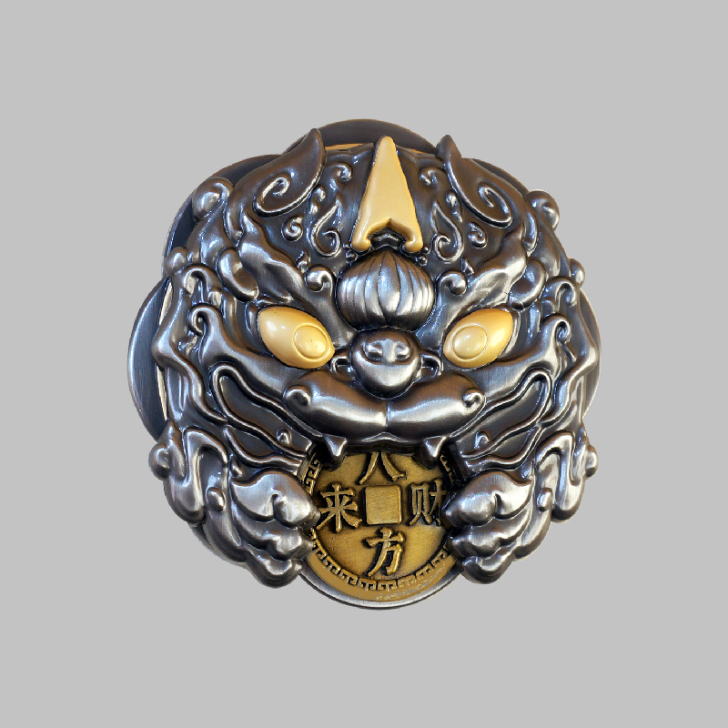 WILLINGHORSE赞马 貔貅纳财转大钱旋转冰箱贴 原创冰箱贴手把件