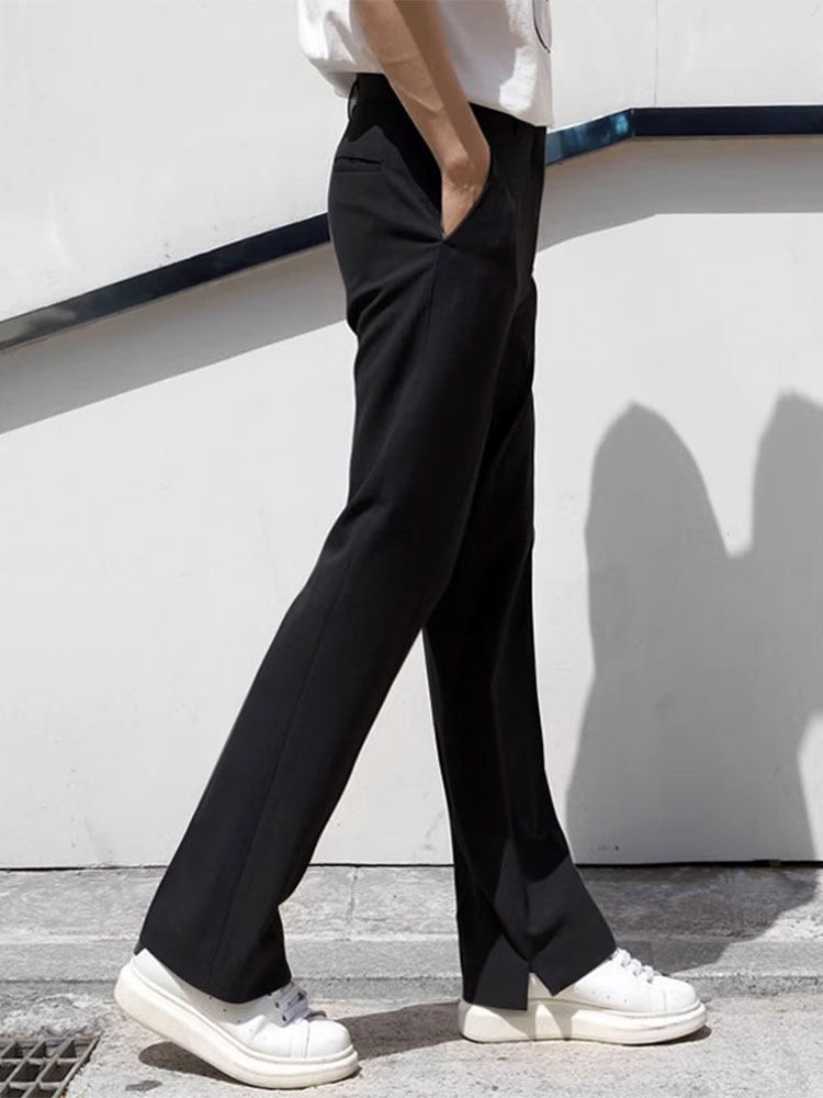 休闲西装裤男士春秋季新款潮牌垂坠高级感韩版痞帅宽松直筒长裤子