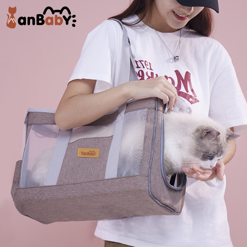 猫包外出便携手提式帆布夏天透气