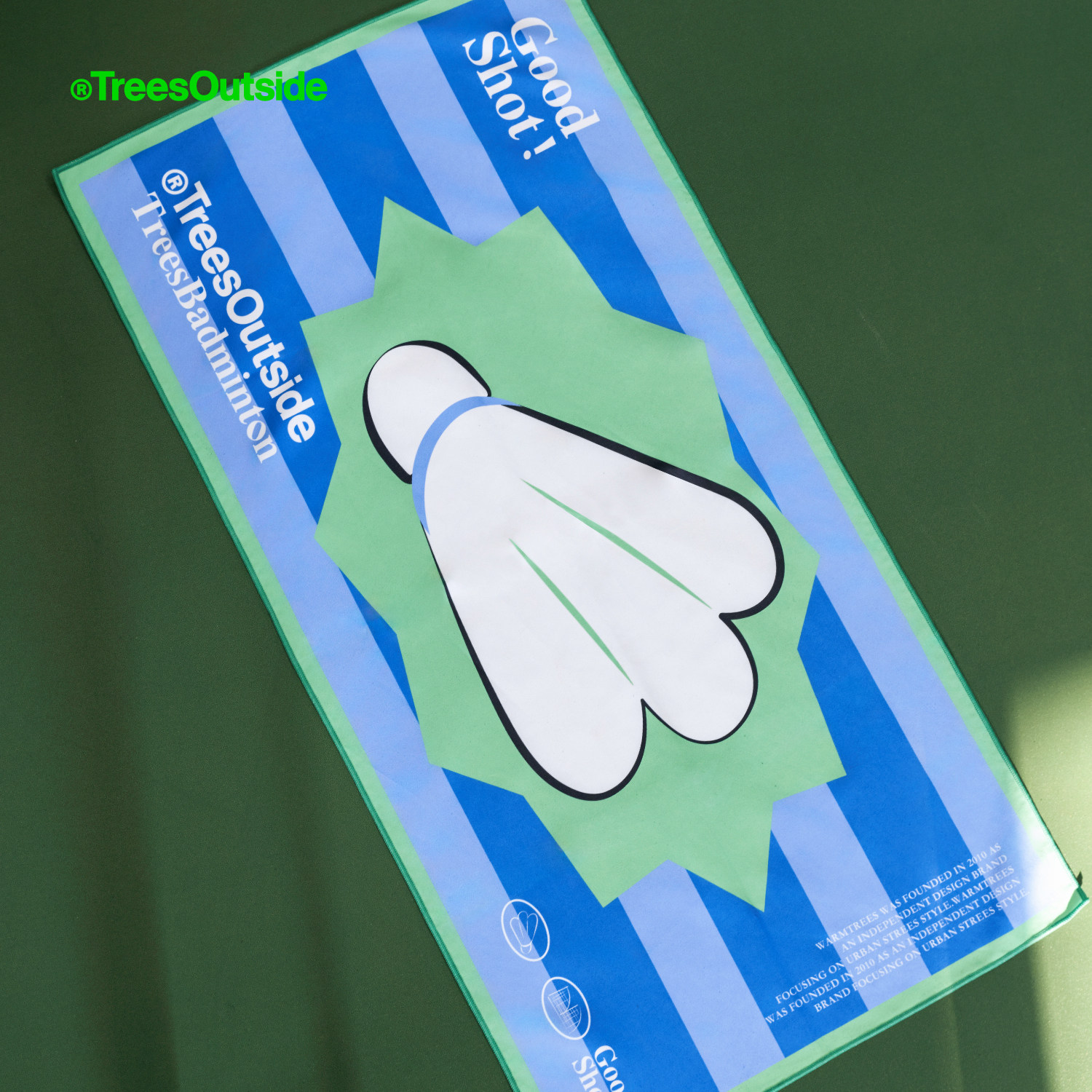 TreesOutside羽毛球系列周边Nice Shot户外运动毛巾